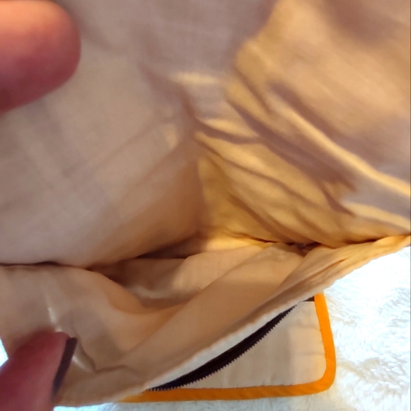 Vintage Handmade Jewelry Travel Case w/3 Zipper pockets & long interior pouch. - Picture 4 of 5